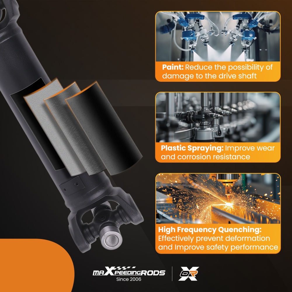 Rear Driveshaft Propshaft Assy compatible for Jeep Wrangler YJ 1987-1993 4.0L 4.2L Manual