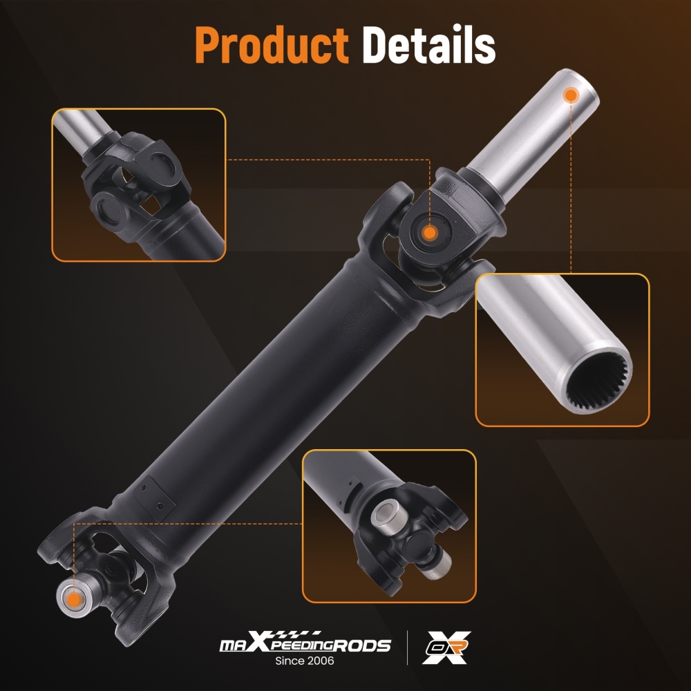 Rear Driveshaft Propshaft Assy compatible for Jeep Wrangler YJ 1987-1993 4.0L 4.2L Manual