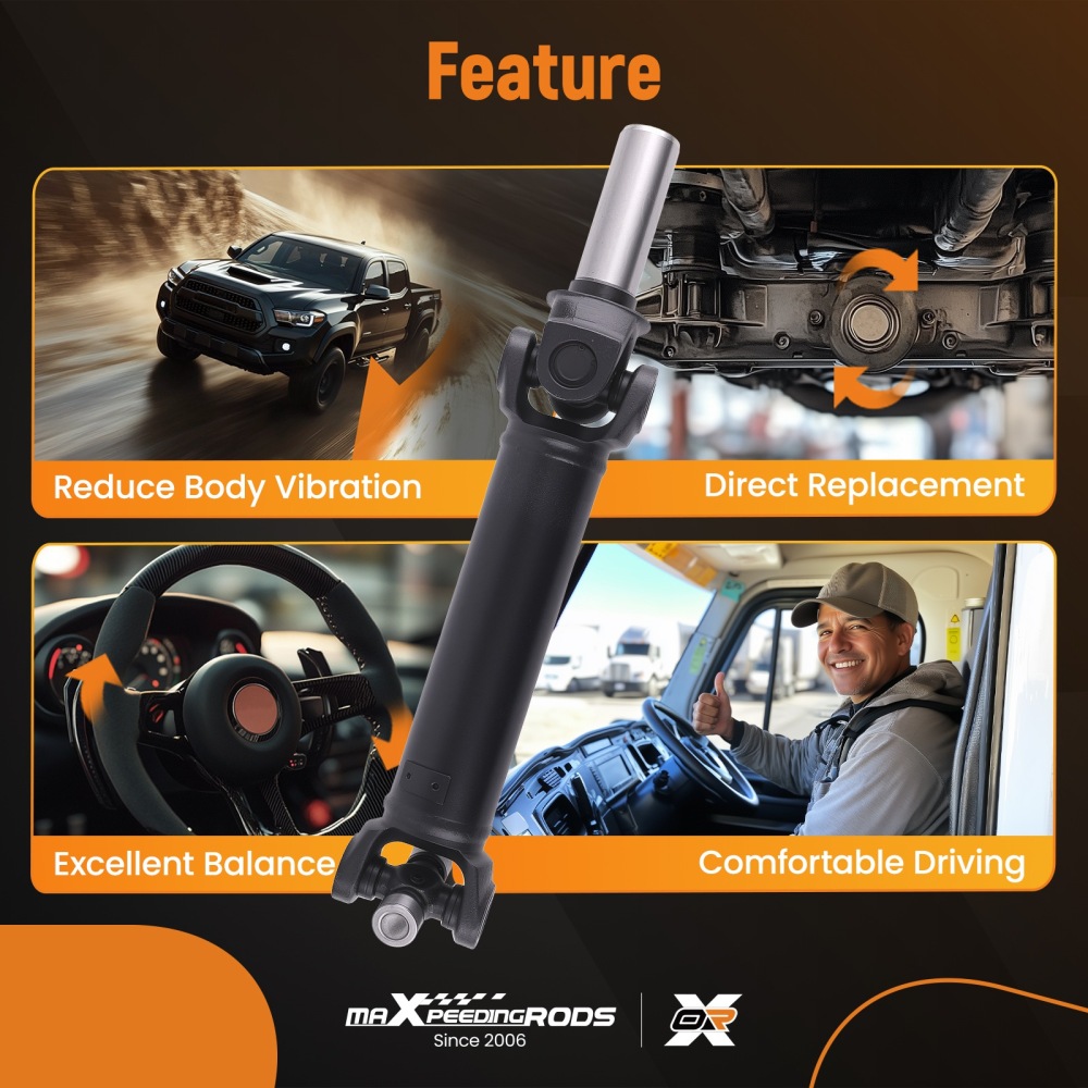 Rear Driveshaft Propshaft Assy compatible for Jeep Wrangler YJ 1987-1993 4.0L 4.2L Manual