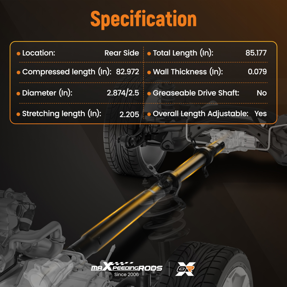 Rear Driveshaft Prop Shaft Assembly compatible for Mazda CX-9 3.7L AWD Sport Utility 07-14