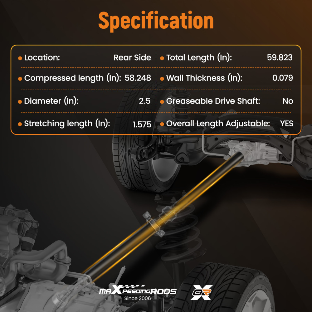 Driveshaft Prop Shaft compatible for Dodge Durango 3.6L 5.7L 2011 2012 AWD 215mm Rear Axle