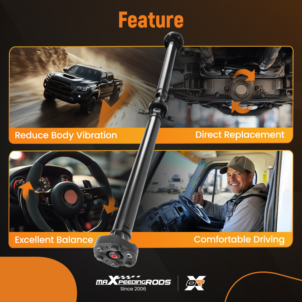 Rear Driveshaft Prop Shaft Assembly compatible for Cadillac CTS RWD 08-14 Automatic Trans