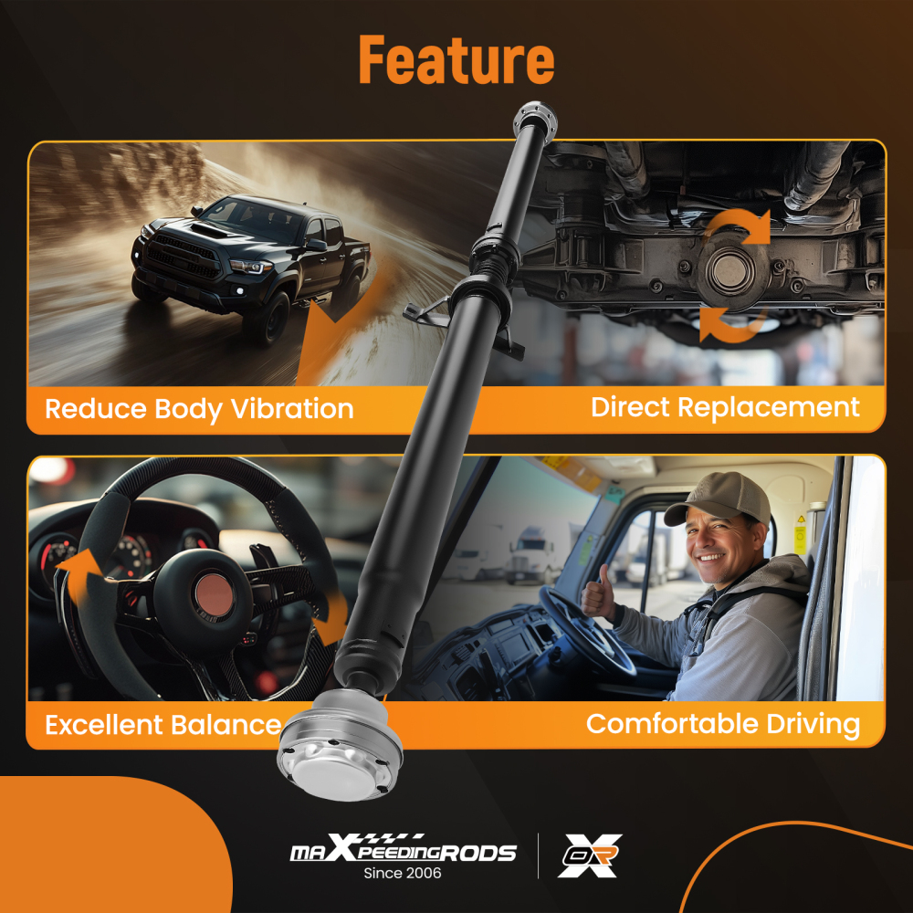 Prop Shaft Driveshaft compatible for Dodge Challenge V6 3.6L RWD Automatic Trans 2015-2019