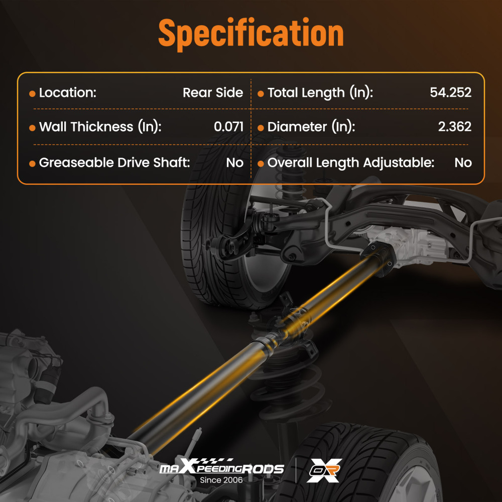 Rear Side Driveshaft Propshaft Assembly compatible for Cadillac ATS RWD 2013-2019 Automatic