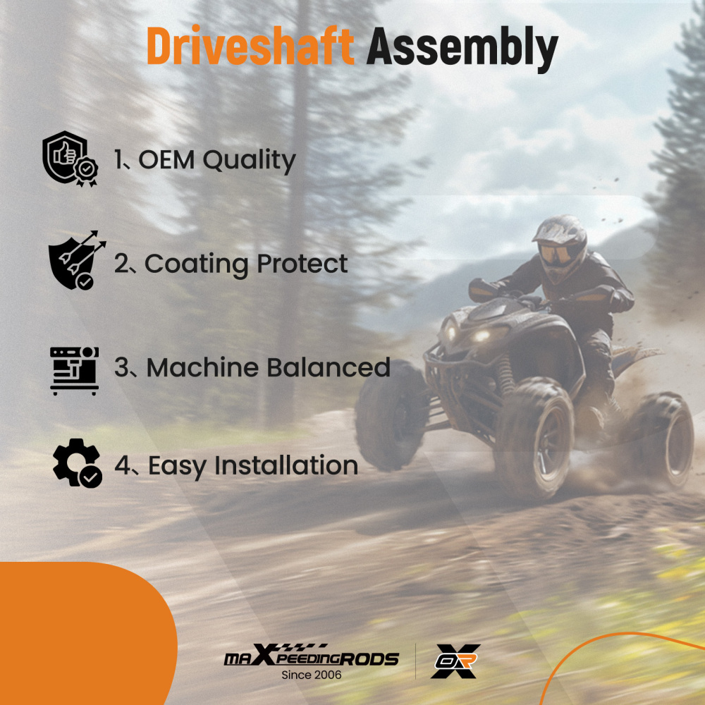 Rear Prop Drive Shaft compatible for Polaris ATV compatible for Sportsman 800 4x4 Ho EFI 08-2009