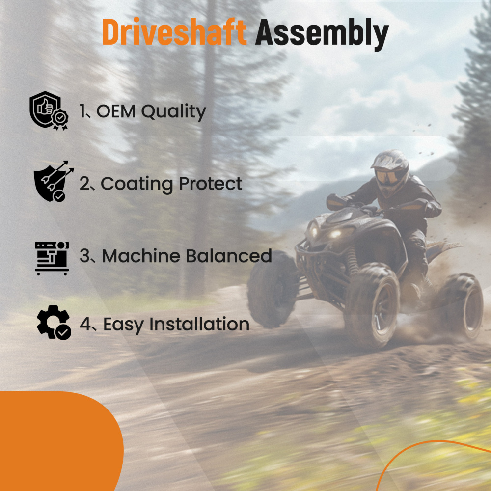 Rear Prop Drive Shaft compatible for Polaris ATV compatible for Sportsman 800 4x4 Ho EFI 08-2009