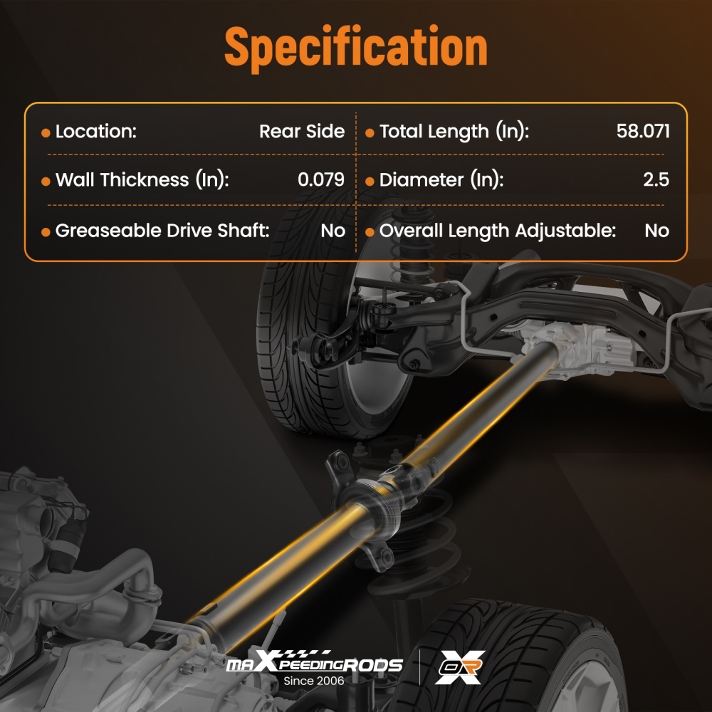 Rear Propeller Shaft Compatible For Subaru Outback 3.0L 2.5L 2005-2009 Auto Trans. 936-914