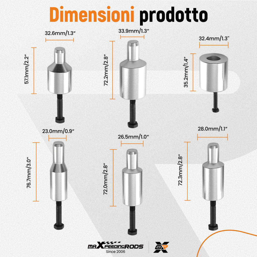 6 Pezzi Attrezzo Centraggio Frizione SAC compatibile per BMW Installazione Semplice Acciaio
