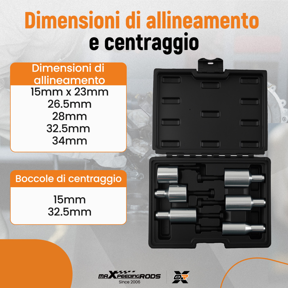 6 Pezzi Attrezzo Centraggio Frizione SAC compatibile per BMW Installazione Semplice Acciaio