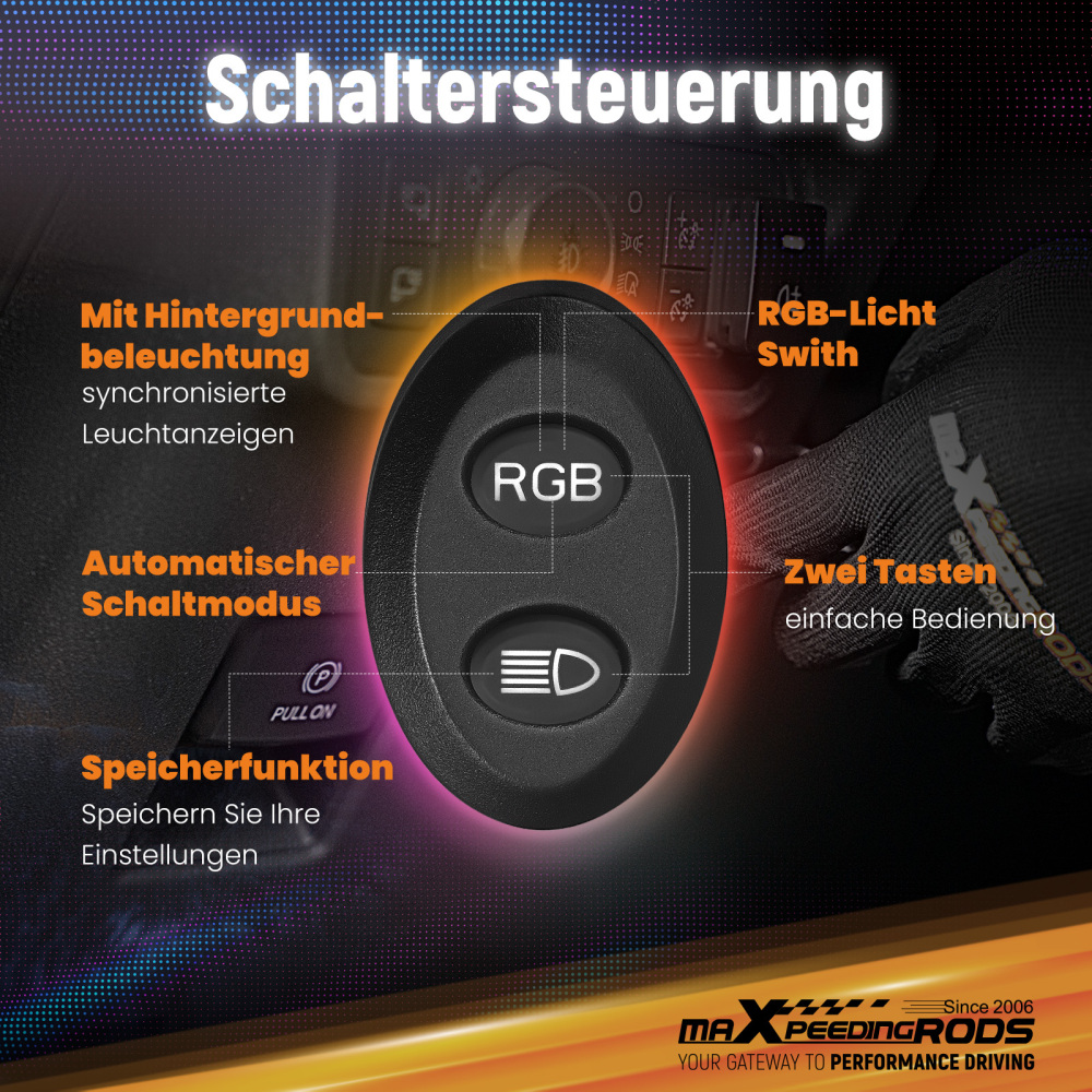 LED Pod Light Kit For UTV ATV 3.5 Round 160W Spot RGB DRL IP68 compatibile per White 6000K 12V