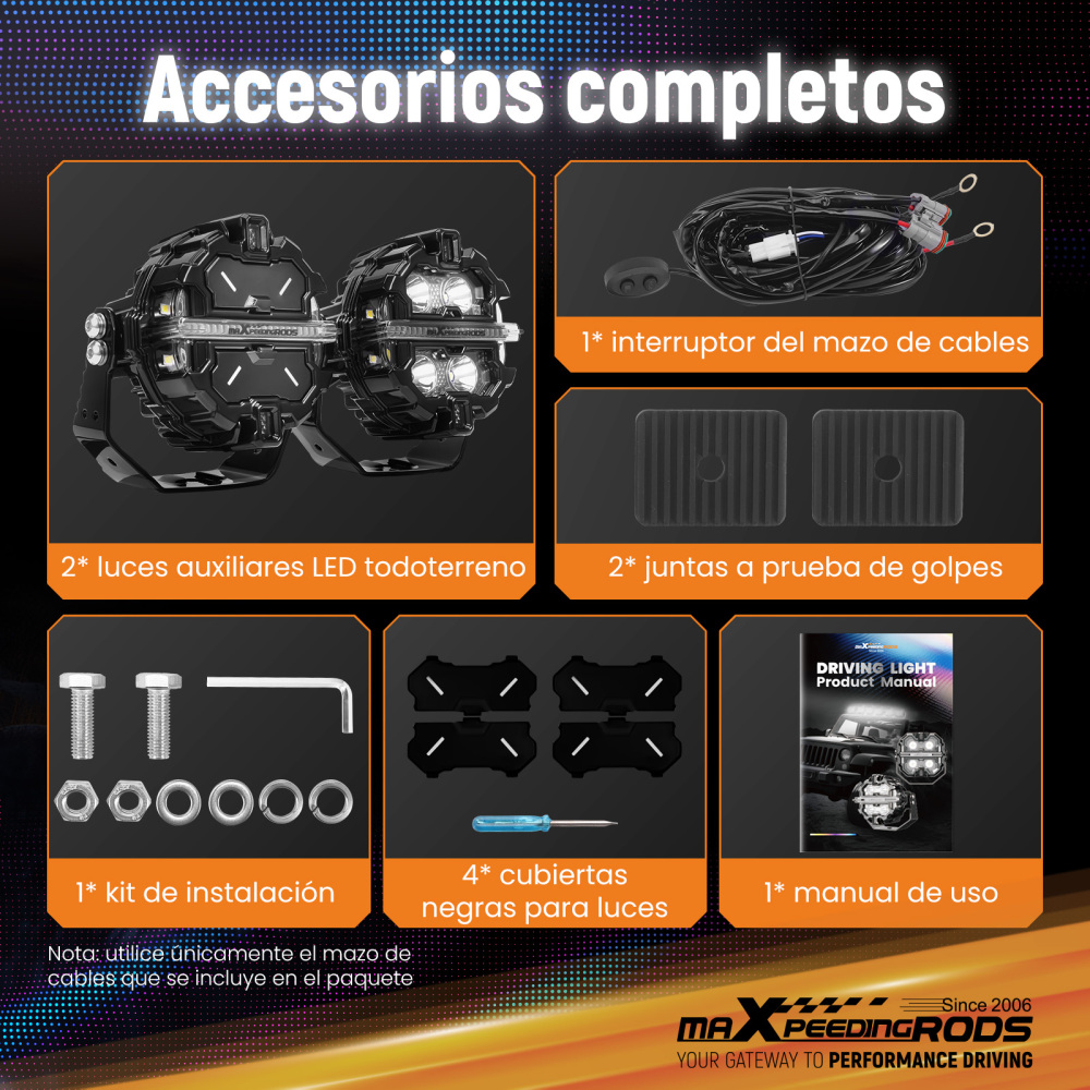 LED Pod Light Kit For UTV ATV 3.5 Round 160W Spot RGB DRL IP68 compatibile per White 6000K 12V