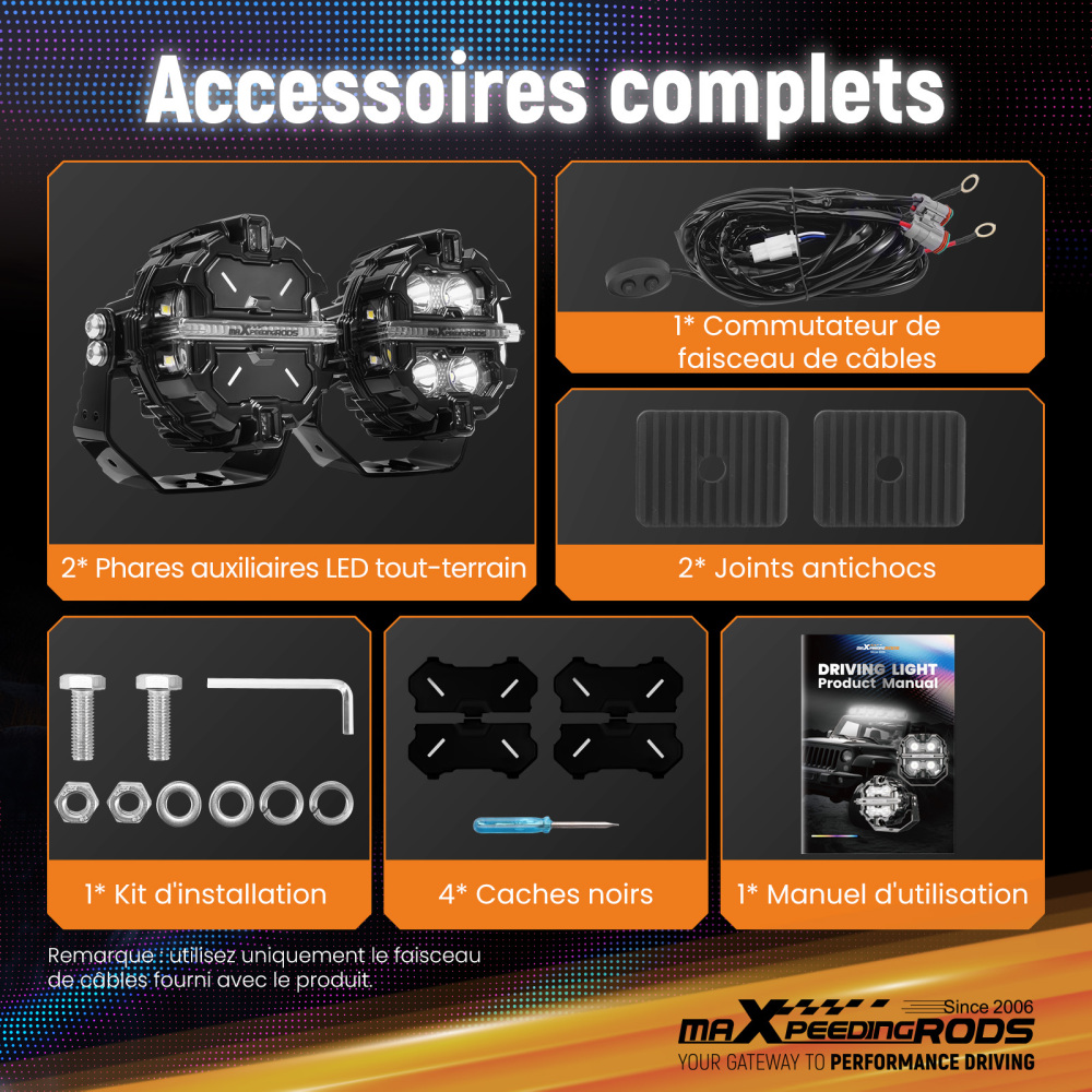 LED Pod Light Kit For UTV ATV 3.5 Round 160W Spot RGB DRL IP68 compatibile per White 6000K 12V