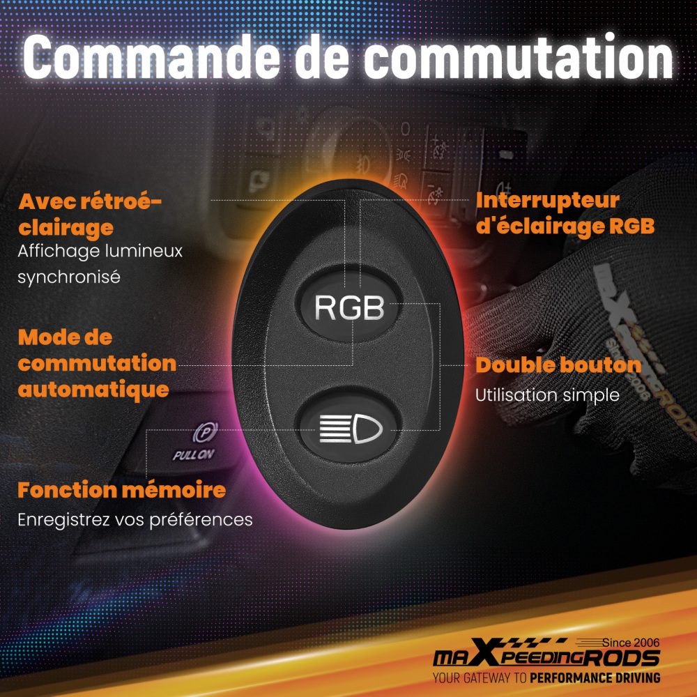 LED Pod Light Kit For UTV ATV 3.5 Round 160W Spot RGB DRL IP68 compatibile per White 6000K 12V