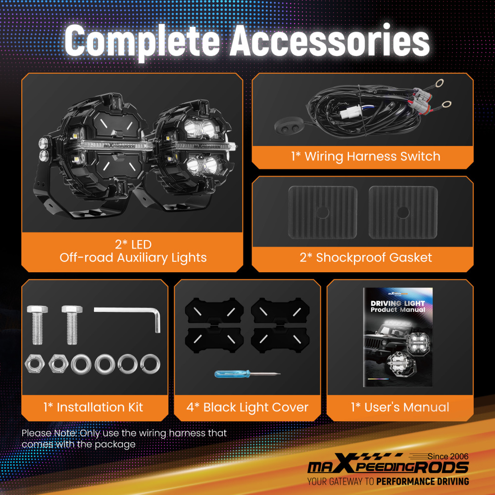 3.5inch 160W LED Driving Light Spot Beam RGB DRL For 4X4 ATV IP68 compatible for White 6000K