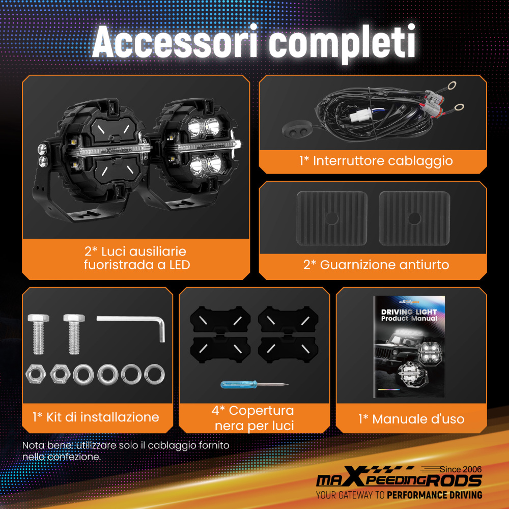 Luci di guida a LED 19200LM Spot RGB Pods For UTV Marine 4X4 Off Road 12V IP68