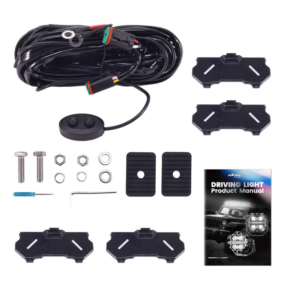 3.5inch Round 160W LED Driving Light Spot Beam DRL Amber 3000K compatible for White 6000K IP68