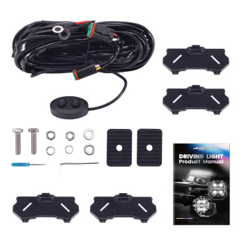 3.5inch Round 160W LED Driving Light Spot Beam DRL Amber 3000K compatible for White 6000K IP68