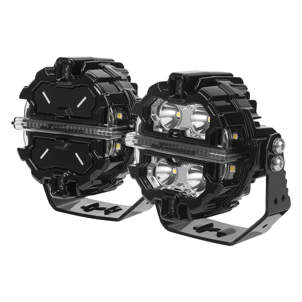 Round LED Work Light 3.5 For Marine Truck SUV ATV Side Shooter compatibile per White Amber DRL