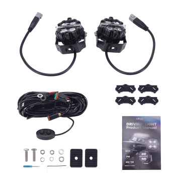 LED Driving Light Pods For 4WD Truck 3.5inch 19200LM Spot Beam DRL compatible for White Amber