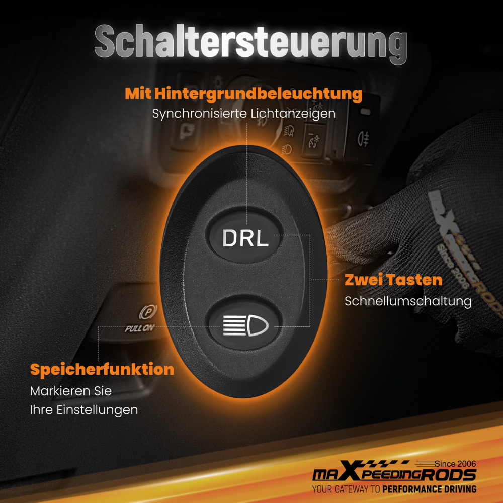 Universal LED Pod Lights 3.5 Driving Auxiliary Spot Beam 270° Compatibile per White Amber DRL