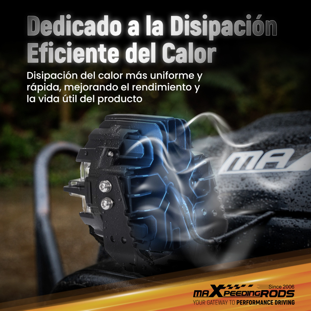 Universal LED Pod Lights 3.5 Driving Auxiliary Spot Beam 270° Compatibile per White Amber DRL