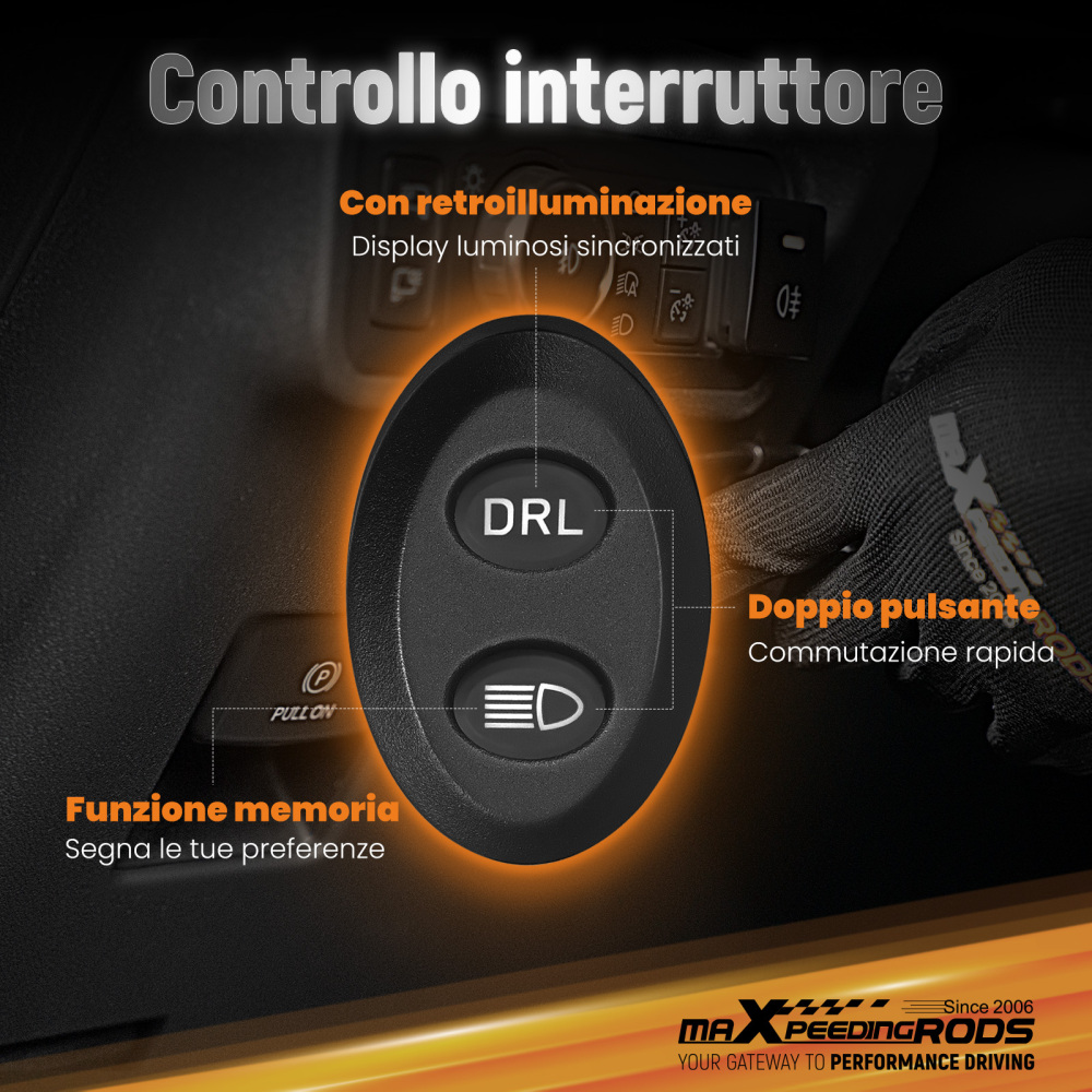 Universal LED Pod Lights 3.5 Driving Auxiliary Spot Beam 270° Compatibile per White Amber DRL