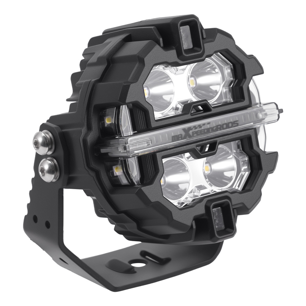 Feux de route à LED de 3,5 pouces, faisceau spot 160 W, éclairage latéral DRL