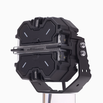 LED Work Lights 19200LM Side Shooter For SUV Truck Marine 4WD compatible for White+Amber DRL