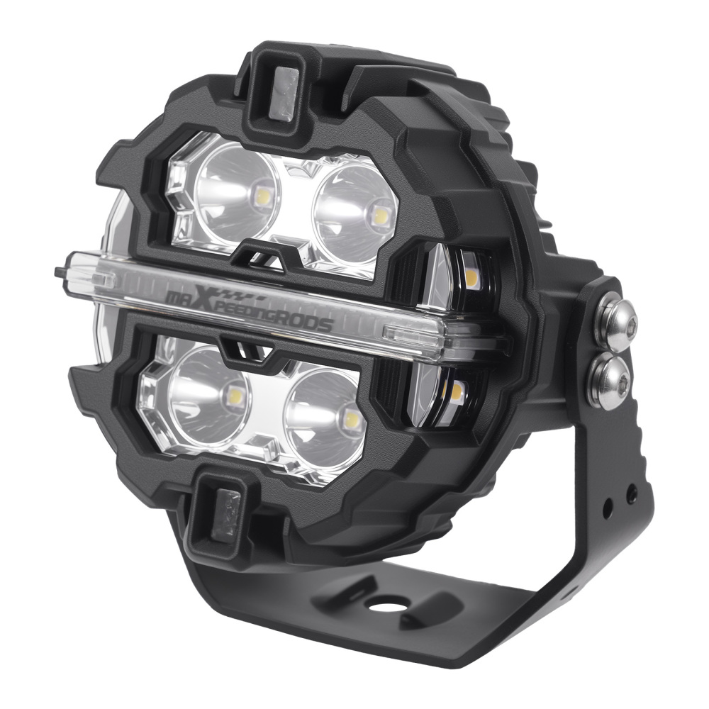 Universal LED Pod Lights 3.5 Driving Auxiliary Spot Beam 270° Compatibile per White Amber DRL