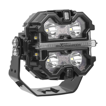 Foco LED Trabajo 3.5 Pulgadas 160W RGB Spot Luz Lateral DRL Blanco Ámbar IP68