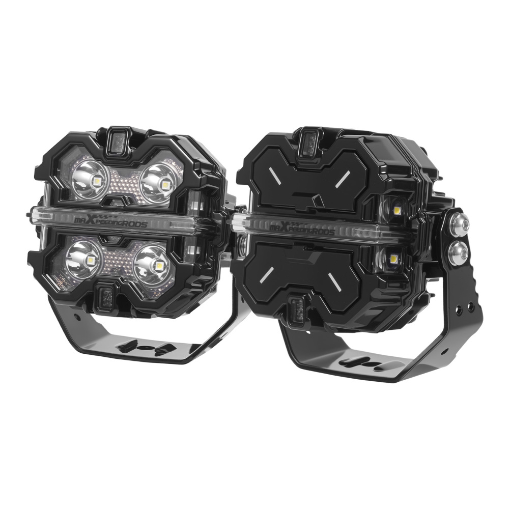 Barra LED 3.5 Pollici 270° Spot Beam Faro Ausiliario Guida Off Road 19200LM IP68