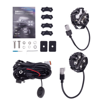 3.5 160W LED Driving Light Pods For SUV 4X4 ATV Spot Beam RGB DRL IP68 compatible for White