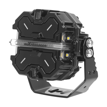 Projecteur LED 160 W, 3,5 pouces, carré, RVB, feux de jour, For VTT, 12 V, IP68