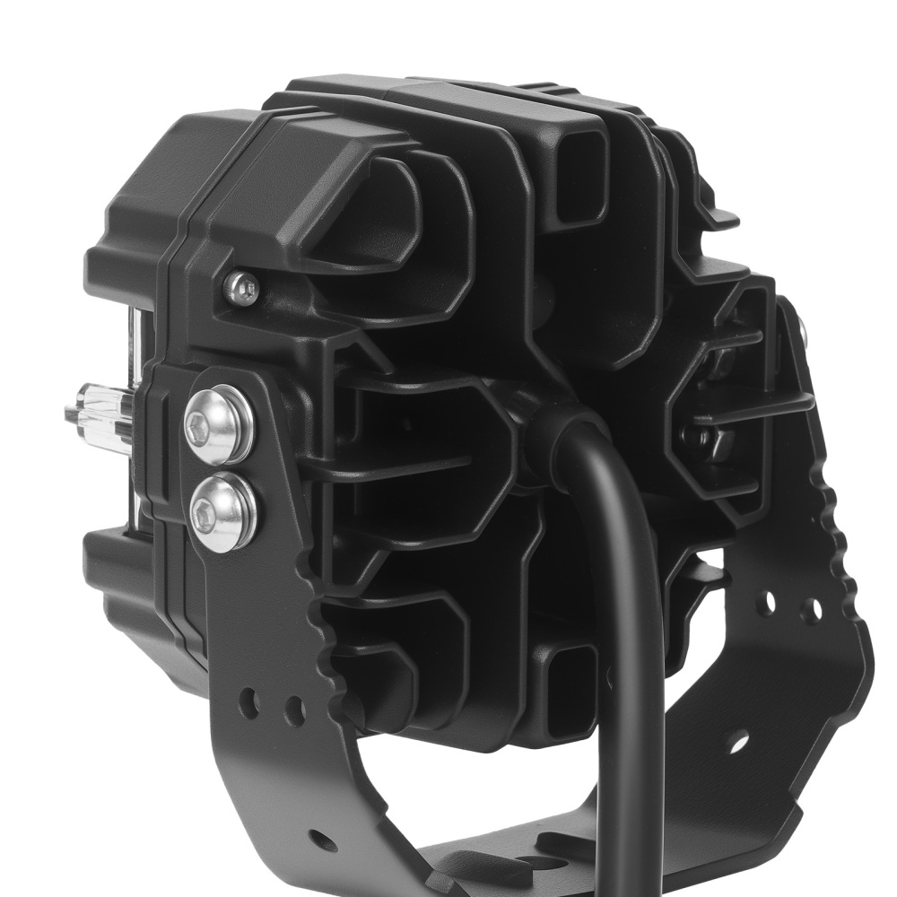 Projecteur LED 160 W, 3,5 pouces, carré, RVB, feux de jour, For VTT, 12 V, IP68