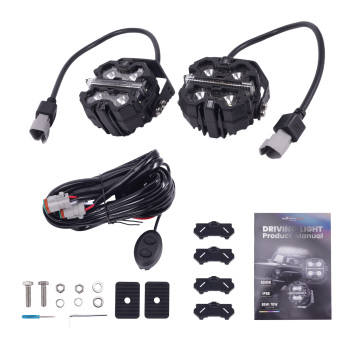 LED Pod Luci 160W For Auto SUV 4X4 Marina RGB DRL Spot Beam 3.5 IP68 Bianco 12V