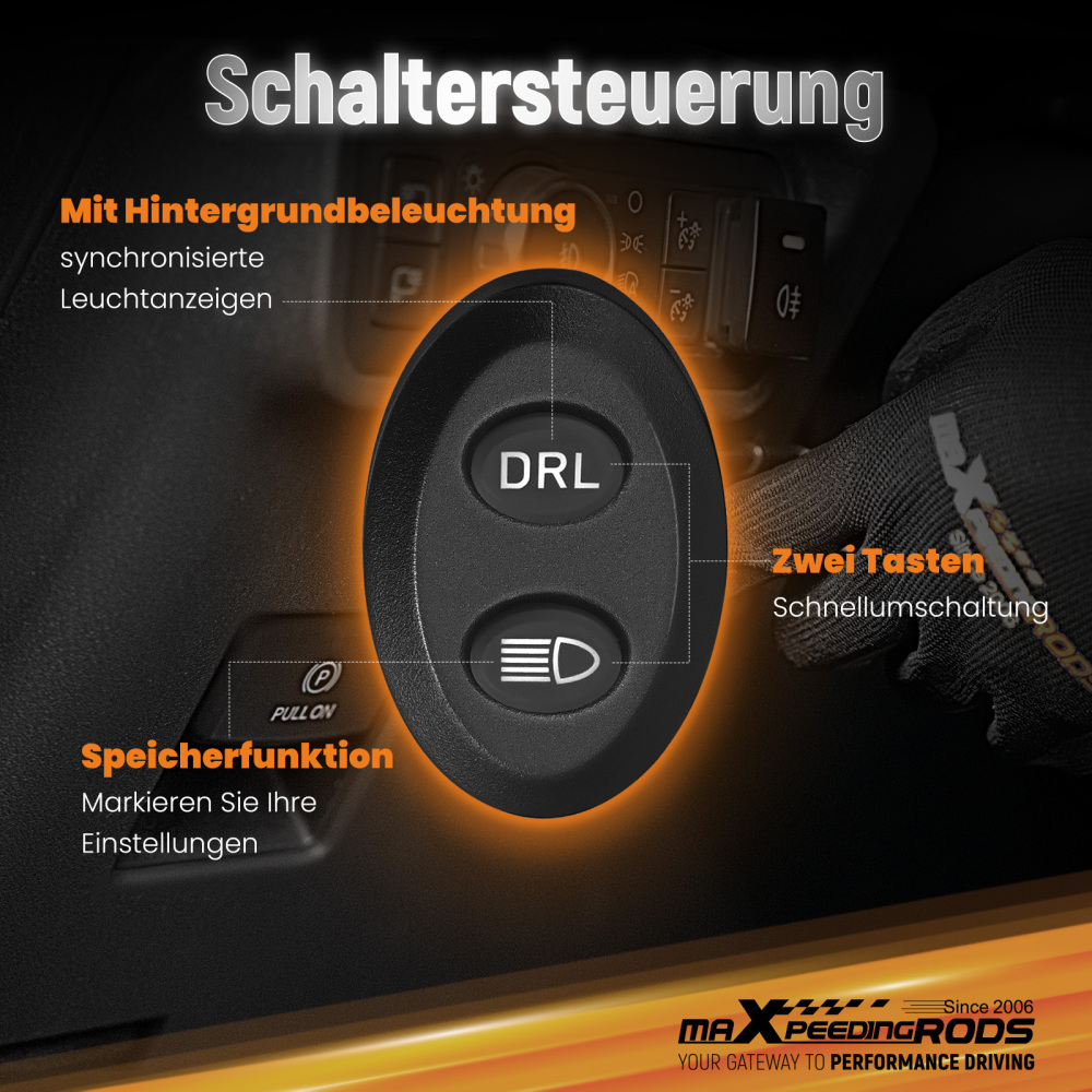 Faretto LED Ausiliario 270° 3,5 pollici IP68 Luce Lavoro 6000K DRL Ambra Camion