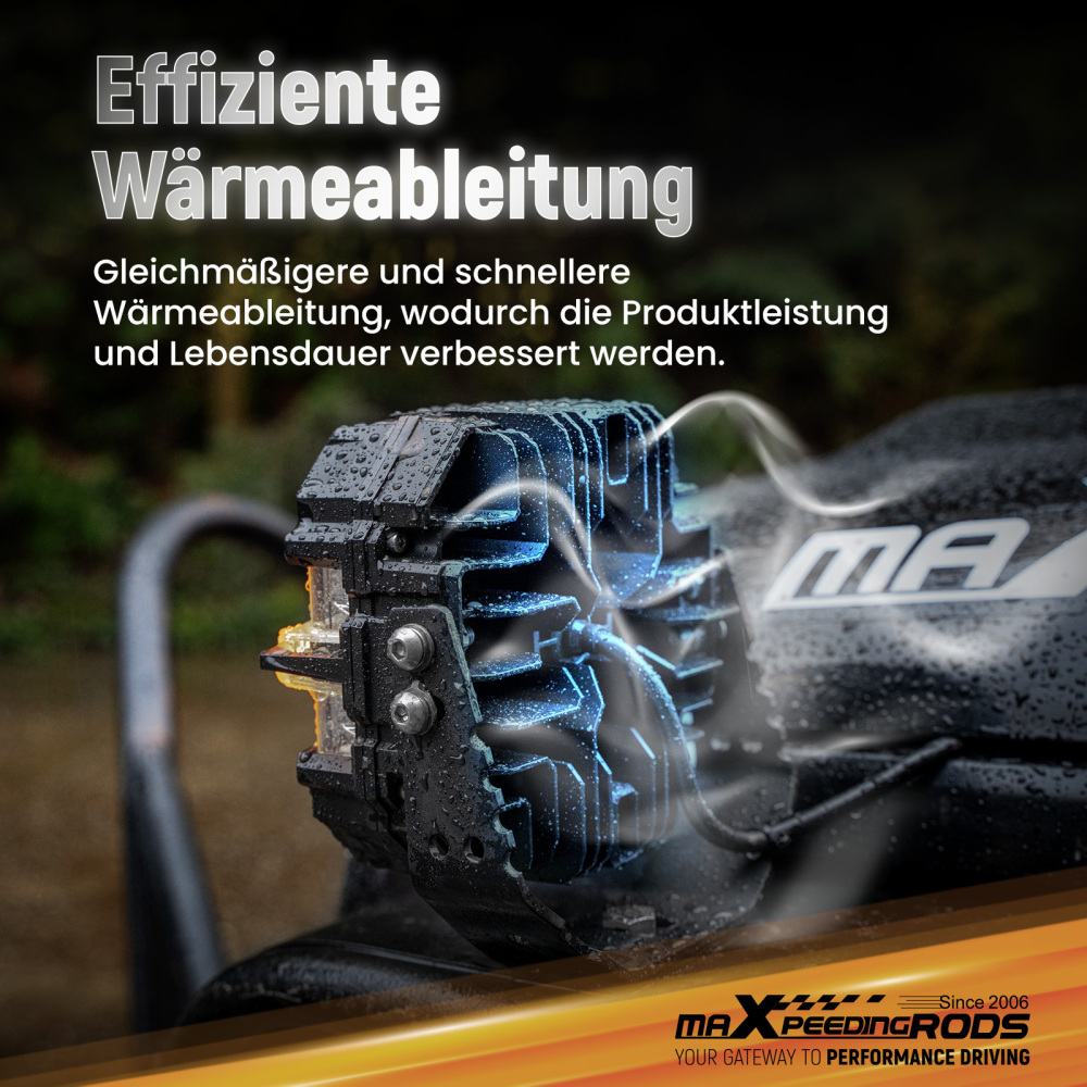 LED Auxiliary Lights 270° Beam IP68 Waterproof For Marine Boat Mining Vehicle