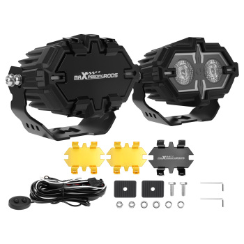 Coppia Fari LED 108W 4.5 For Fuoristrada ATV Camion IP68 Spot Flood Combo Beam