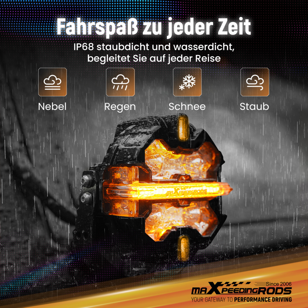 5 inch 160W LED Driving Light Spot Beam RGB DRL For 4X4 ATV IP68 compatible for White 6000K