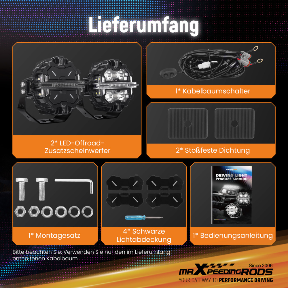 5 inch 160W LED Driving Light Spot Beam RGB DRL For 4X4 ATV IP68 compatible for White 6000K