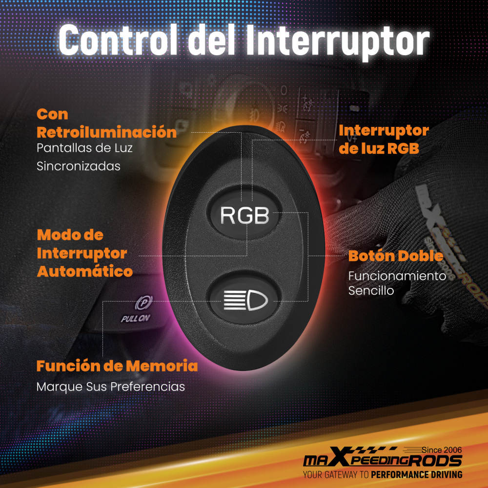 5 inch 160W LED Driving Light Spot Beam RGB DRL For 4X4 ATV IP68 compatible for White 6000K