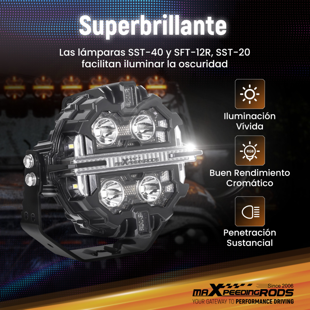 5 inch 160W LED Driving Light Spot Beam RGB DRL For 4X4 ATV IP68 compatible for White 6000K