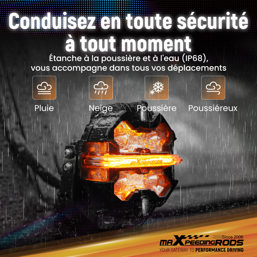 5 inch 160W LED Driving Light Spot Beam RGB DRL For 4X4 ATV IP68 compatible for White 6000K