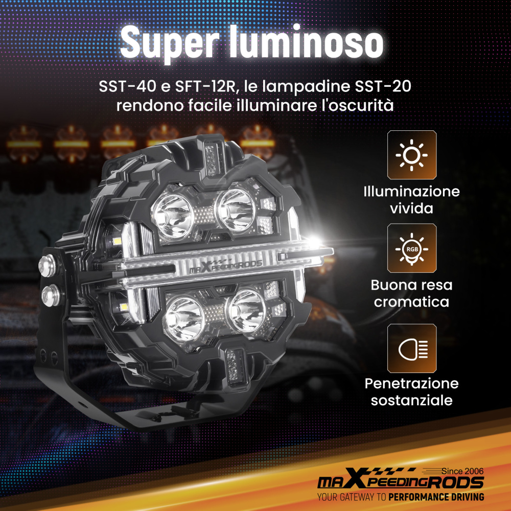 5 inch 160W LED Driving Light Spot Beam RGB DRL For 4X4 ATV IP68 compatible for White 6000K