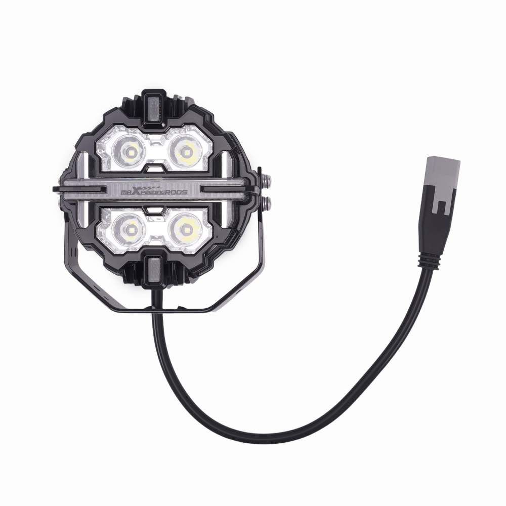 5inch Round 178W LED Driving Light Spot Beam DRL Amber 3000K compatible for White 6000K IP68