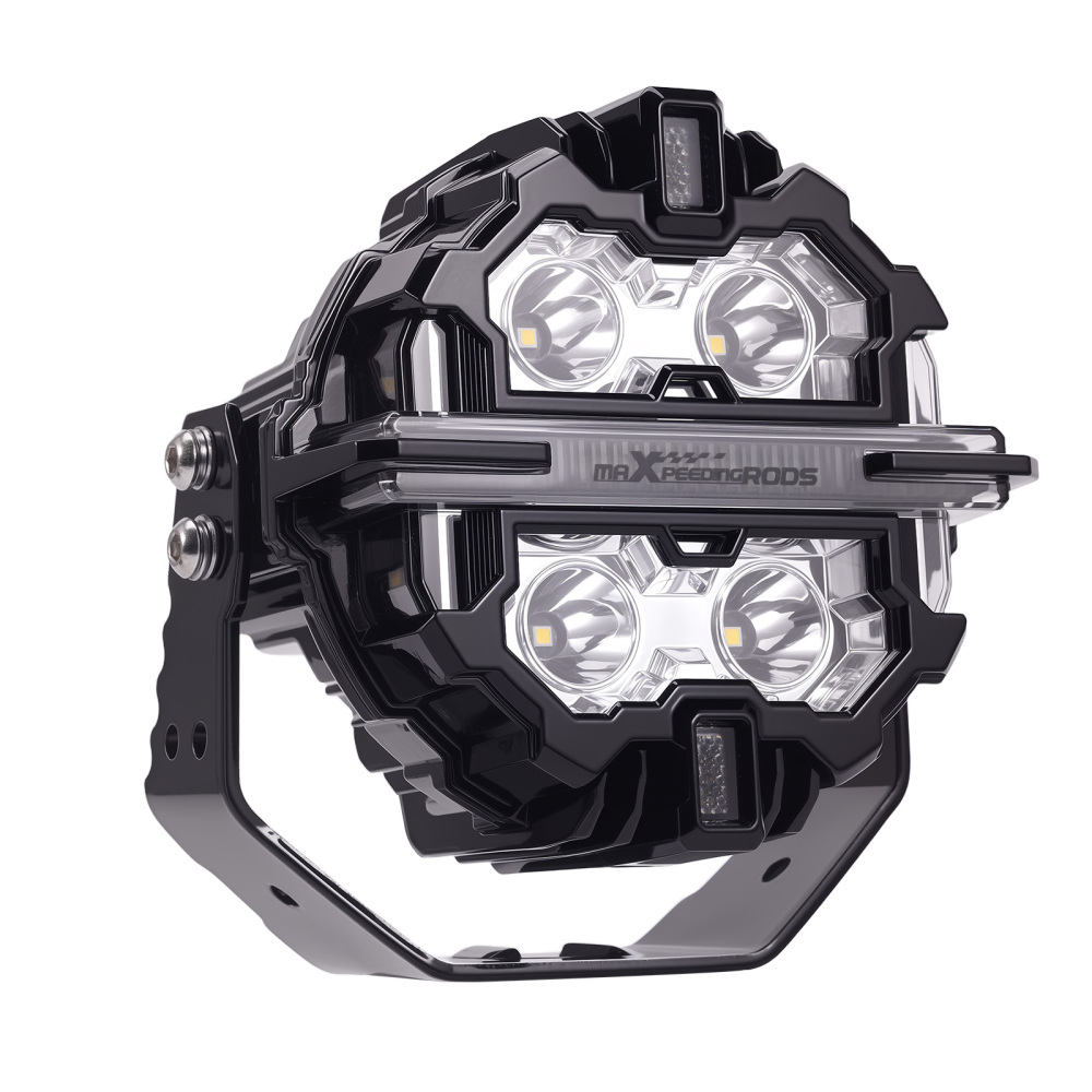 5inch Round 178W LED Driving Light Spot Beam DRL Amber 3000K compatible for White 6000K IP68