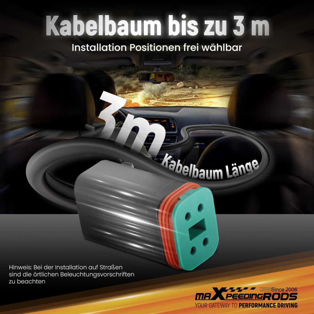 Luci di guida a LED da 5 Spot Flood Combo 178W Bianco DRL Off Road Light Pods