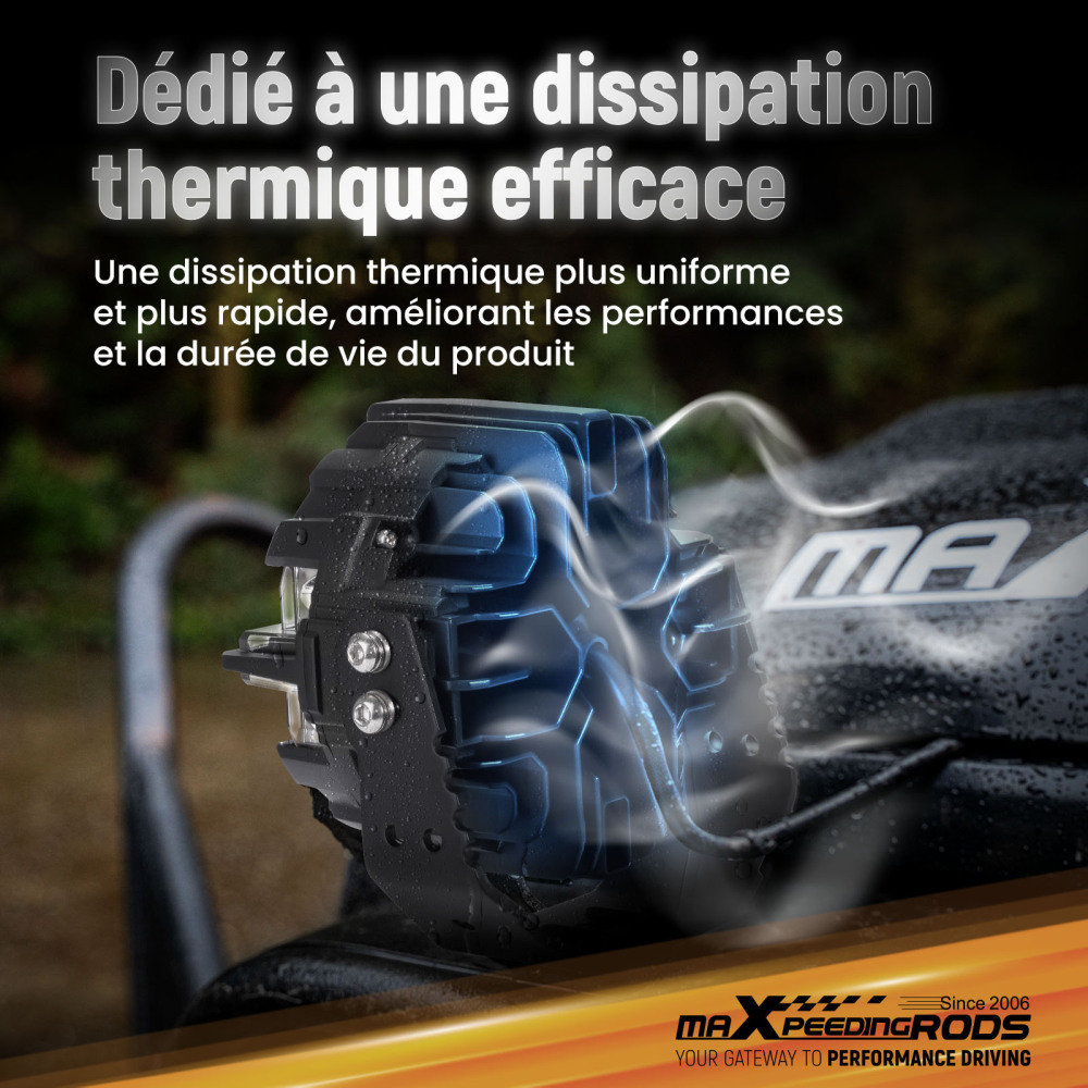 Luci di guida a LED da 5 Spot Flood Combo 178W Bianco DRL Off Road Light Pods