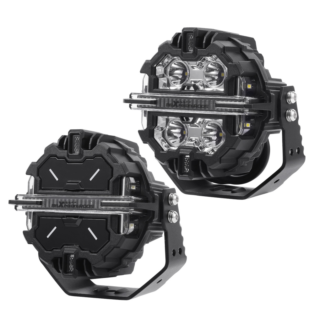 Luci di guida a LED da 5 Spot Flood Combo 178W Bianco DRL Off Road Light Pods