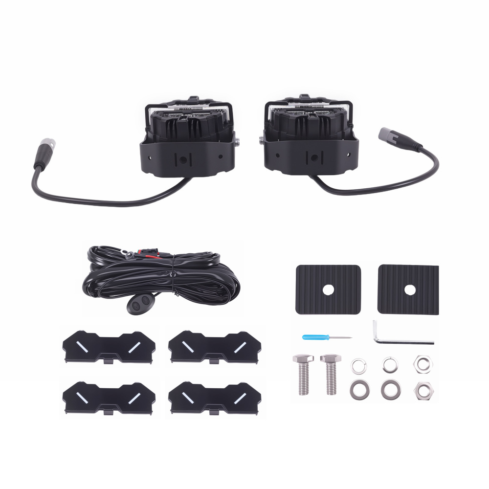 5 178W LED Driving Lights Spot Beam DRL compatible for White Amber Pod Lights IP68 270° 6000K